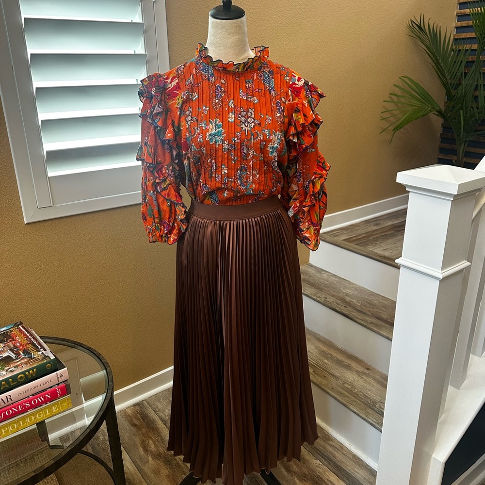 Anthropologie Multicolor Floral Top